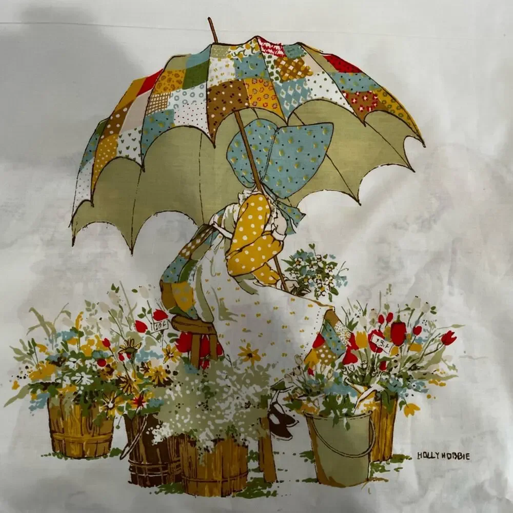 NEW Springmaid Holly Hobby Vintage 70s Double Sided Standard Pillowcase MINT - Picture 4 of 16
